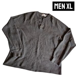 American Eagle Vintage Slim Fit Ribbed Knit Pull Over Sweter V Neck Men XL